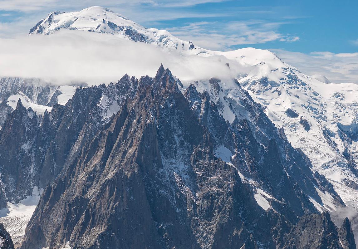 Mont Blanc al fondo
